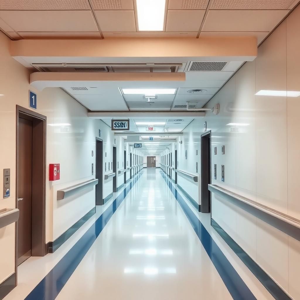 Modern hospital building exterior representing resilient healthcare facility infrastructure